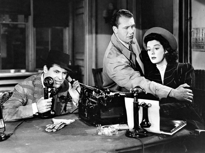 Jeho dívka Pátek - Z filmu - Cary Grant, Ralph Bellamy, Rosalind Russell