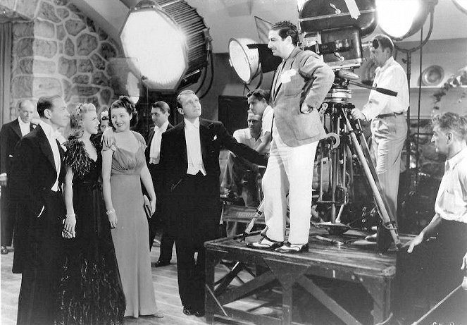 Vzdušné zámky - Z natáčení - Fred Astaire, Ginger Rogers, Ralph Bellamy, Mark Sandrich
