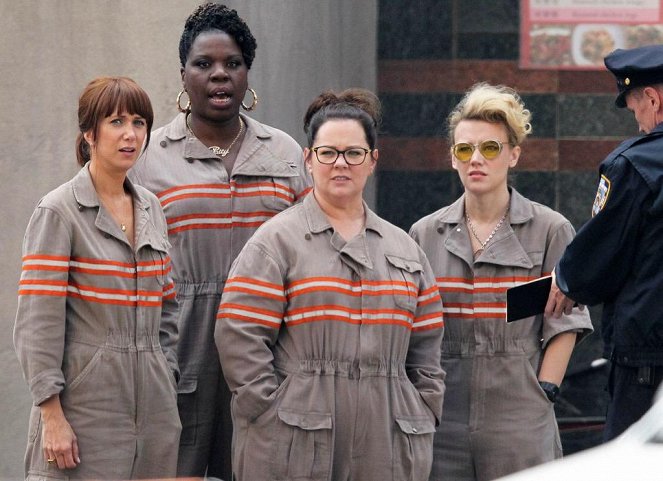 Ghostbusters - Van de set - Kristen Wiig, Leslie Jones, Melissa McCarthy, Kate McKinnon