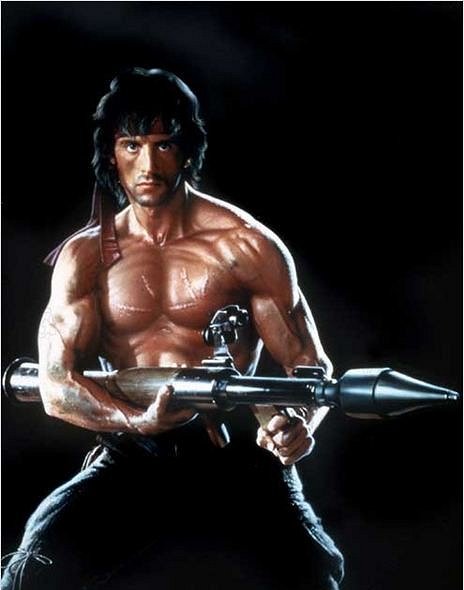 Rambo II - Werbefoto - Sylvester Stallone
