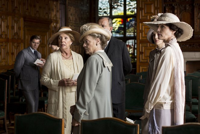 Downton Abbey - Die Hochzeit - Filmfotos - Allen Leech, Penelope Wilton, Maggie Smith, Michelle Dockery, Elizabeth McGovern