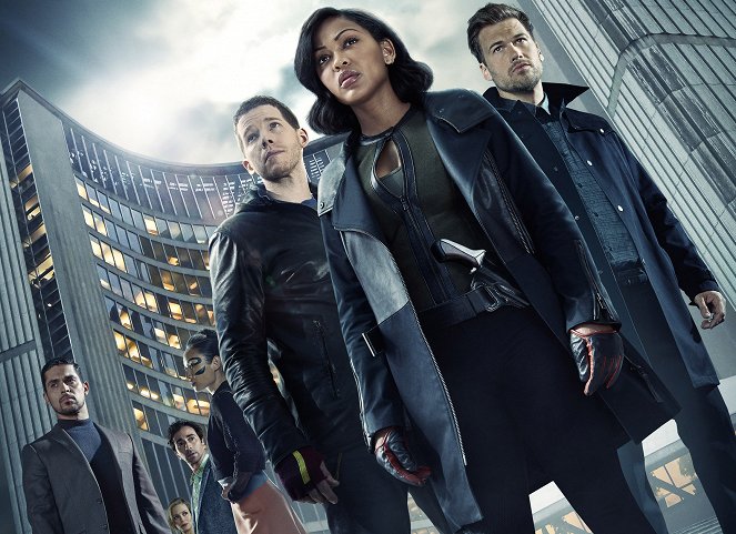 Minority Report - Werbefoto - Stark Sands, Meagan Good, Nick Zano