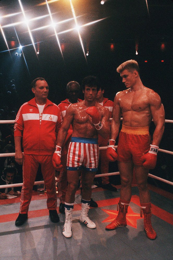 Rocky IV - Der Kampf des Jahrhunderts - Dreharbeiten - Sylvester Stallone, Dolph Lundgren