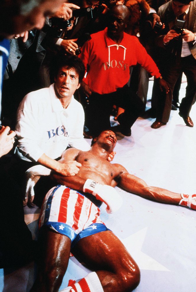 Rocky IV - Filmfotók - Sylvester Stallone, Carl Weathers