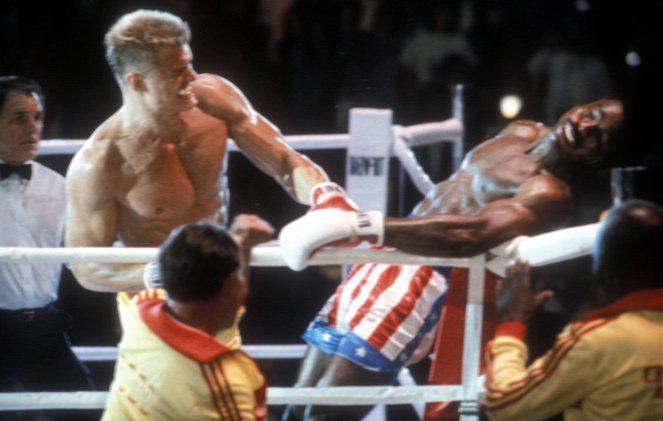 Rocky IV - Filmfotók - Dolph Lundgren, Carl Weathers