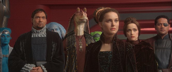 Star Wars: A klónok támadása - Filmfotók - Jimmy Smits, Natalie Portman, Rose Byrne, Jay Laga'aia