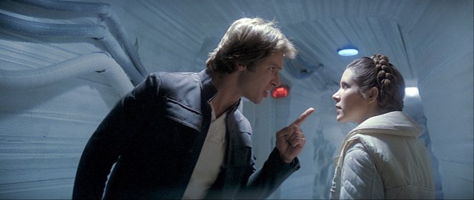 Star Wars: A Birodalom visszavág - Filmfotók - Harrison Ford, Carrie Fisher