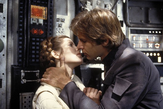 Star Wars: Episode V - Das Imperium schlägt zurück - Filmfotos - Carrie Fisher, Harrison Ford