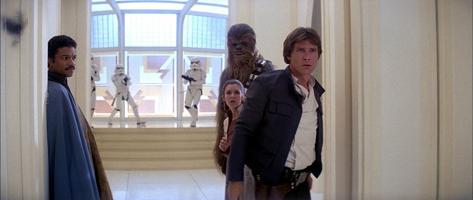 Gwiezdne wojny: Część V - Imperium kontratakuje - Z filmu - Billy Dee Williams, Carrie Fisher, Peter Mayhew, Harrison Ford
