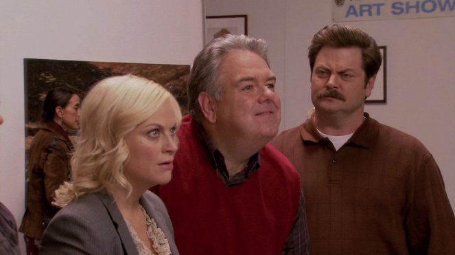 Parks and Recreation - Jerry's Painting - Van film - Amy Poehler, Jim O’Heir, Nick Offerman