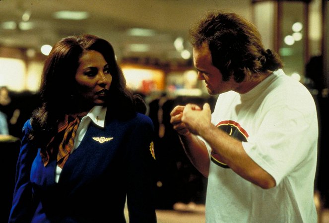 Jackie Brown - Forgatási fotók - Pam Grier, Quentin Tarantino
