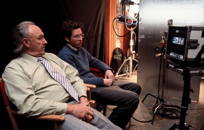 Os Tenenbaums - Uma Comédia Genial - De filmagens - Gene Hackman, Wes Anderson