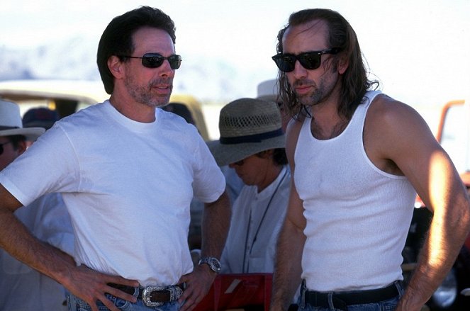 Con Air - A fegyencjárat - Forgatási fotók - Jerry Bruckheimer, Nicolas Cage