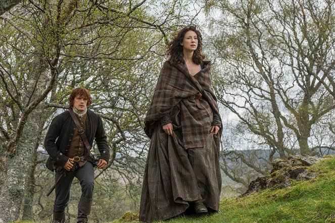 Outlander - Znamię szatana - Z filmu - Sam Heughan, Caitríona Balfe