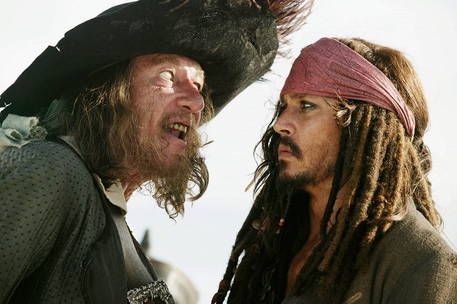 Piraci z Karaibów: Na krańcu świata - Z filmu - Geoffrey Rush, Johnny Depp