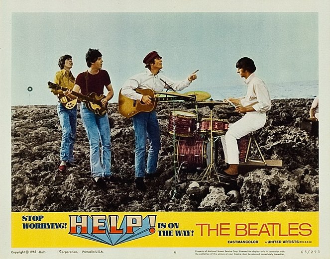 Hi-Hi-Hilfe! - Lobbykarten - George Harrison, Paul McCartney, John Lennon, Ringo Starr