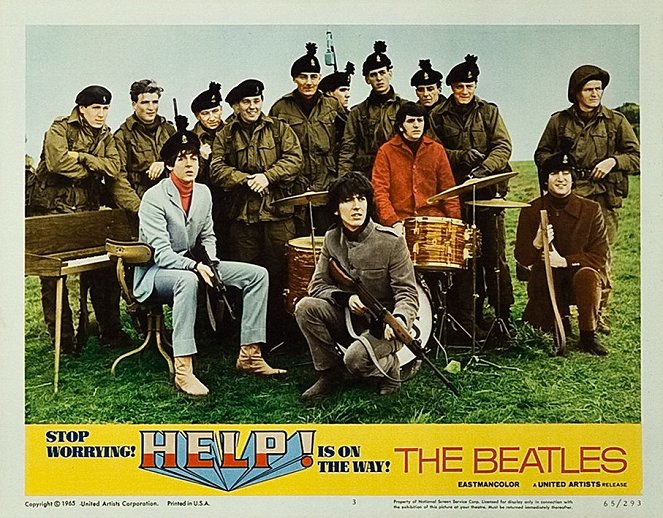 Help! - Lobbykaarten - Paul McCartney, George Harrison, Ringo Starr, John Lennon