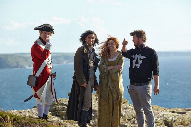 Poldark - Season 1 - Episode 8 - Dreharbeiten - Aidan Turner, Eleanor Tomlinson