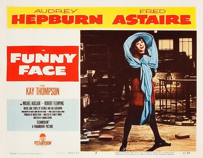 Zabawna buzia - Lobby karty - Audrey Hepburn
