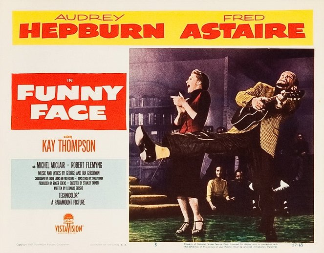 Zabawna buzia - Lobby karty - Kay Thompson, Fred Astaire