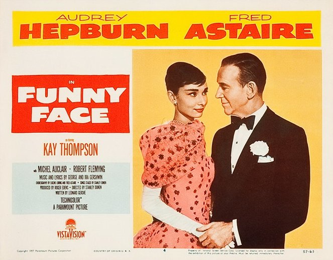 Zabawna buzia - Lobby karty - Audrey Hepburn, Fred Astaire