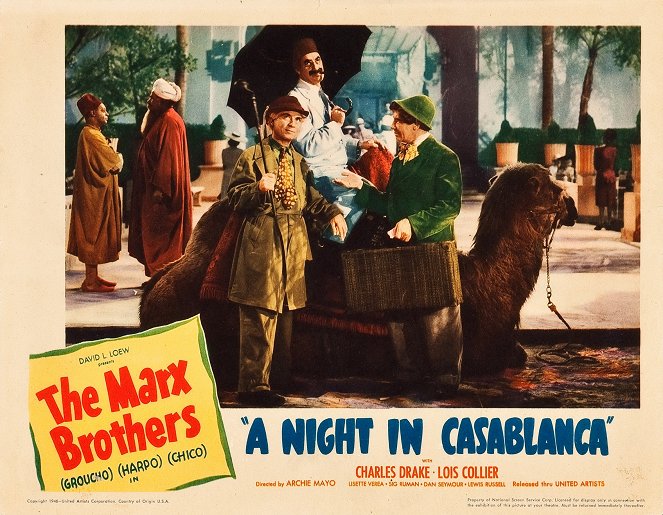 Une nuit à Casablanca - Cartes de lobby