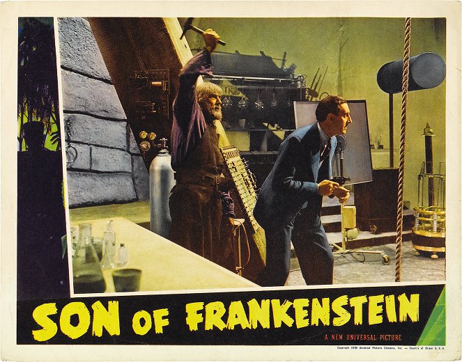 Le Fils de Frankenstein - Cartes de lobby - Bela Lugosi, Basil Rathbone