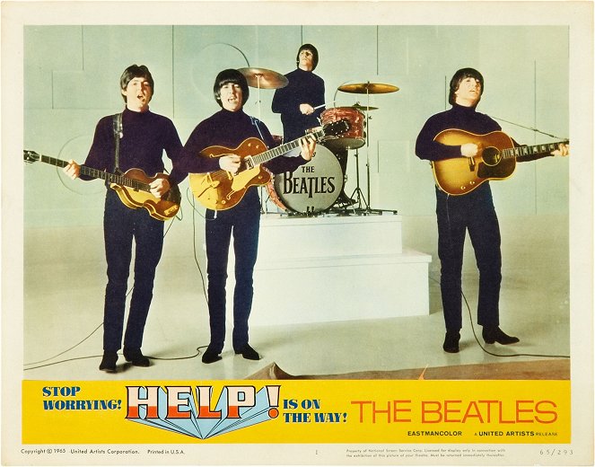 Au secours ! - Cartes de lobby - Paul McCartney, George Harrison, Ringo Starr, John Lennon