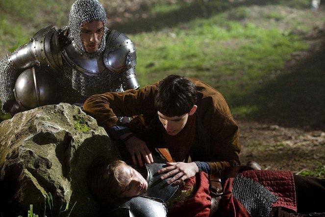 Merlin - Lancelot - Z filmu - Santiago Cabrera, Bradley James, Colin Morgan