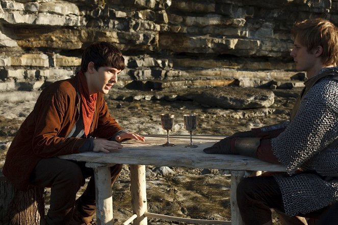 As Aventuras de Merlin - Labirinto de Gedref - Do filme - Colin Morgan, Bradley James