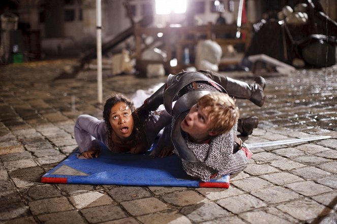 Merlin - L’Attaque du grand dragon - Tournage - Angel Coulby, Bradley James