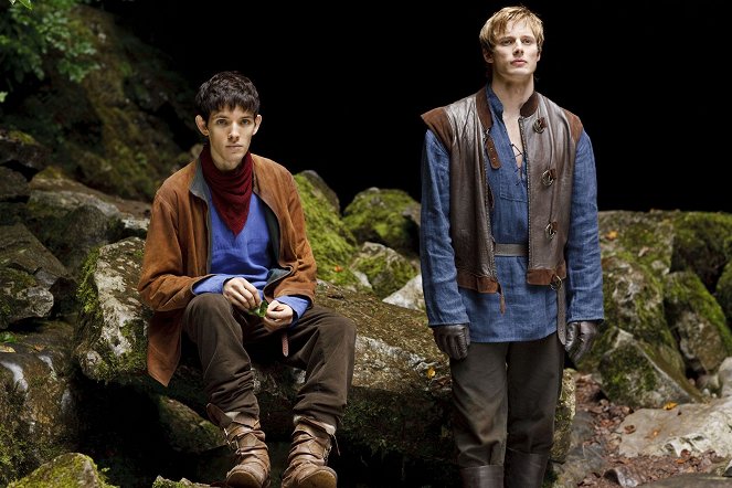 As Aventuras de Merlin - O último encantador de dragões - Do filme - Colin Morgan, Bradley James