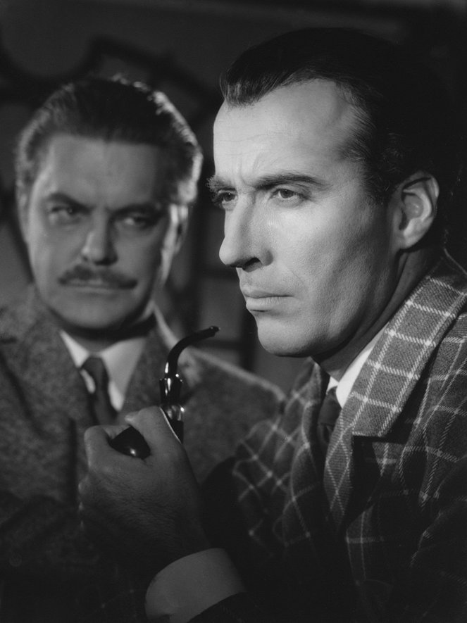 Sherlock Holmes ja kuoleman kaulanauha - Kuvat elokuvasta - Thorley Walters, Christopher Lee