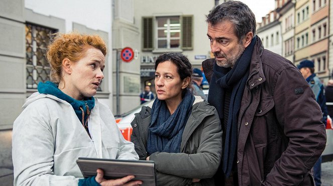 Tatort - Season 46 - Ihr werdet gerichtet - Photos - Fabienne Hadorn, Delia Mayer, Stefan Gubser