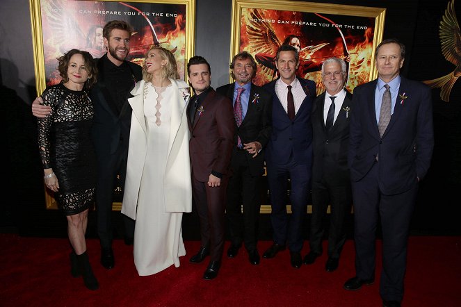 The Hunger Games: A Revolta - Parte 2 - De eventos - Nina Jacobson, Liam Hemsworth, Jennifer Lawrence, Josh Hutcherson