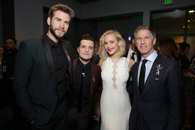 Hunger Games - La révolte : Partie 2 - Événements - Liam Hemsworth, Josh Hutcherson, Jennifer Lawrence