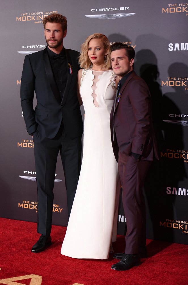 The Hunger Games: A Revolta - Parte 2 - De eventos - Liam Hemsworth, Jennifer Lawrence, Josh Hutcherson