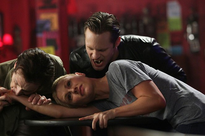 True Blood - Inni és élni hagyni - Fresh Blood - Filmfotók - Denis O'Hare, Anna Paquin, Alexander Skarsgård