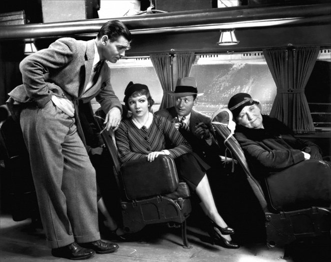 Ez történt egy éjszaka - Filmfotók - Clark Gable, Claudette Colbert, Roscoe Karns