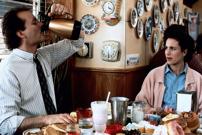 Na Hromnice o den více - Z filmu - Bill Murray, Andie MacDowell
