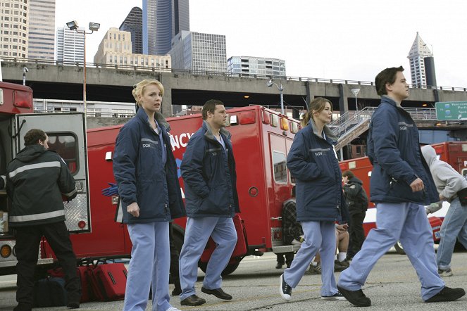 Grey's Anatomy - Die jungen Ärzte - Katastrophenalarm - Filmfotos - Katherine Heigl, Justin Chambers, Ellen Pompeo, T.R. Knight