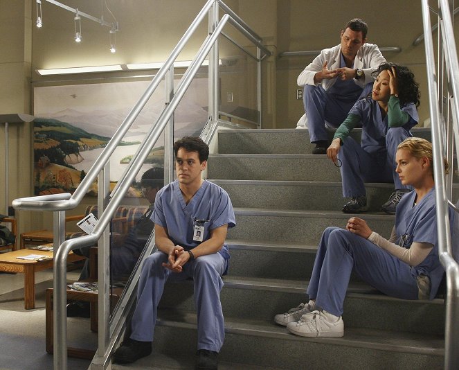 Grey's Anatomy - Die jungen Ärzte - Der Test - Filmfotos - T.R. Knight, Justin Chambers, Sandra Oh, Katherine Heigl