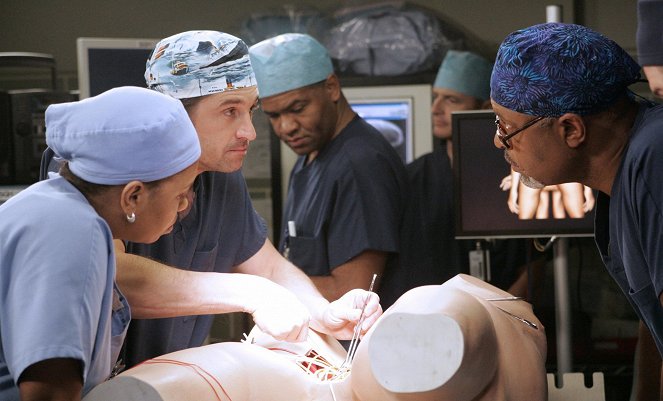 Grey's Anatomy - Die jungen Ärzte - Die richtige Distanz - Filmfotos - Chandra Wilson, Patrick Dempsey, James Pickens Jr.
