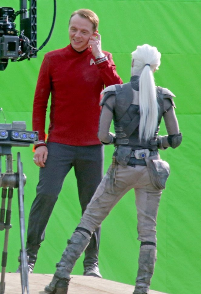 Star Trek: Do neznáma - Z natáčení - Simon Pegg