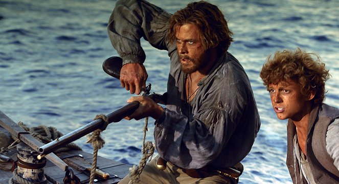 W samym sercu morza - Z filmu - Chris Hemsworth, Tom Holland