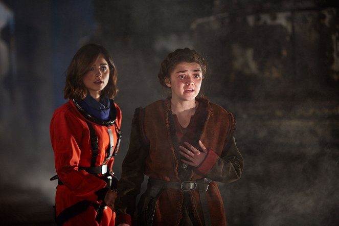 Doctor Who - The Girl Who Died - Photos - Jenna Coleman, Maisie Williams