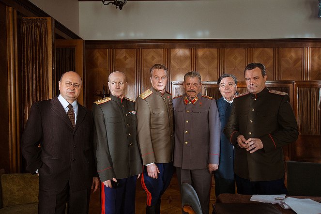 Glavnyj - Z natáčení - Leonid Timcunik, Alexandr Kuzněcov, Vadim Andrejev, Valerij Griško