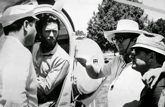 O Bom, o Mau e o Vilão - De filmagens - Clint Eastwood, Sergio Leone