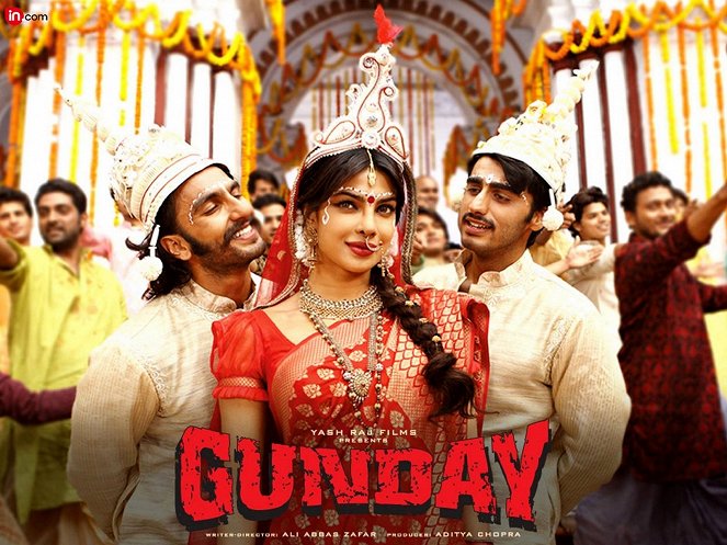 Gunday - Lobby karty - Ranveer Singh, Priyanka Chopra Jonas, Arjun Kapoor