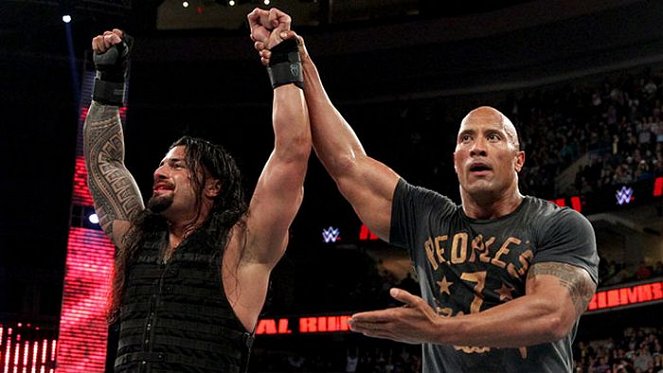 WWE Royal Rumble - Photos - Joe Anoa'i, Dwayne Johnson